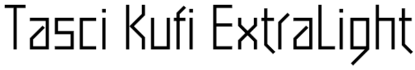 Tasci Kufi ExtraLight Font