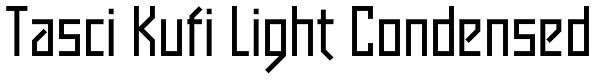 Tasci Kufi Light Condensed Font