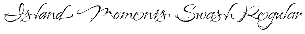 Island Moments Swash Regular Font