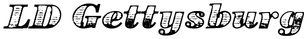 LD Gettysburg Font