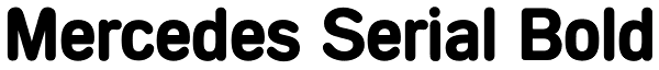 Mercedes Serial Bold Font