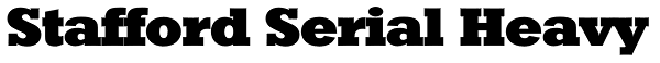 Stafford Serial Heavy Font