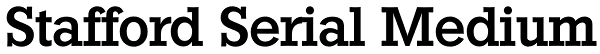 Stafford Serial Medium Font