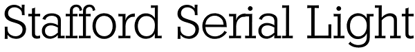 Stafford Serial Light Font
