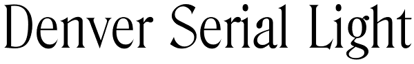 Denver Serial Light Font