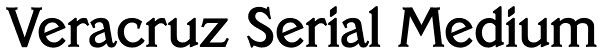 Veracruz Serial Medium Font
