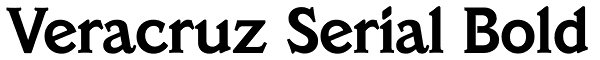 Veracruz Serial Bold Font