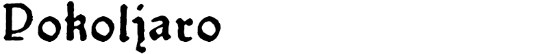 Pokoljaro Font