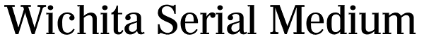 Wichita Serial Medium Font
