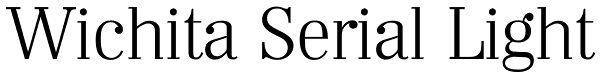 Wichita Serial Light Font
