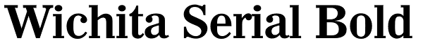 Wichita Serial Bold Font