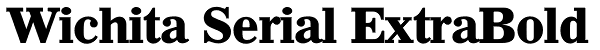 Wichita Serial ExtraBold Font