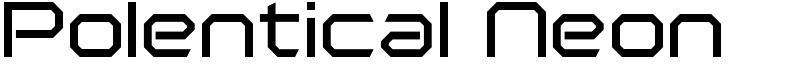Polentical Neon Font