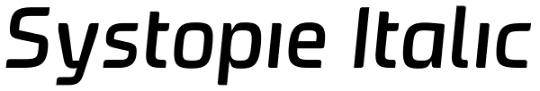 Systopie Italic Font