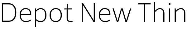 Depot New Thin Font