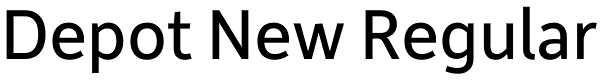 Depot New Regular Font