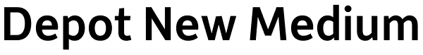 Depot New Medium Font