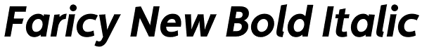 Faricy New Bold Italic Font
