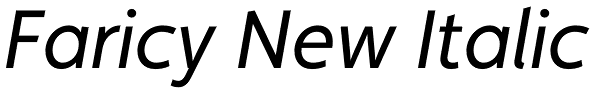 Faricy New Italic Font