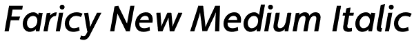 Faricy New Medium Italic Font