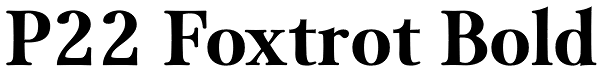 P22 Foxtrot Bold Font