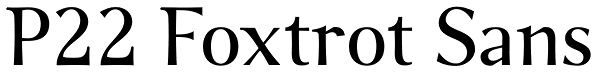P22 Foxtrot Sans Font