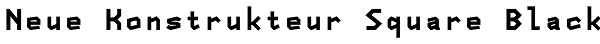 Neue Konstrukteur Square Black Font