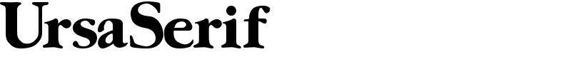 UrsaSerif Font