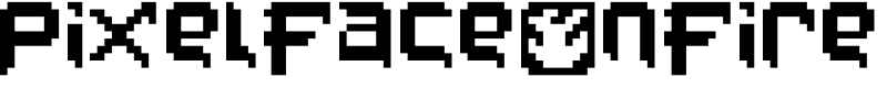 PixelFaceOnFire Font