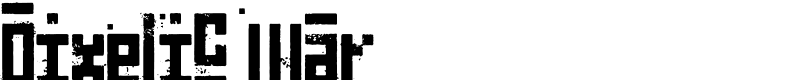 Pixelic War Font