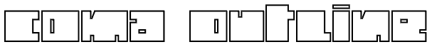 Coma Outline Font