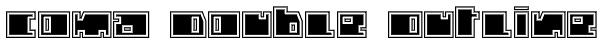Coma Double Outline Font
