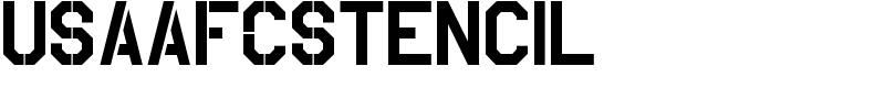 USAAF_Stencil Font