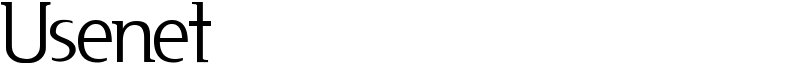 Usenet Font