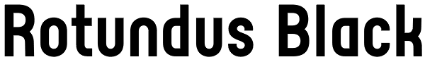 Rotundus Black Font