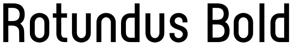 Rotundus Bold Font