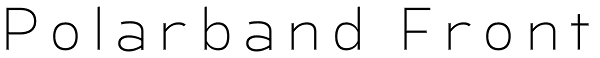 Polarband Front Font