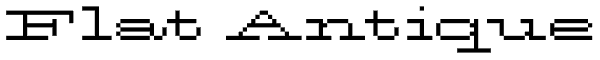 Flat Antique Font