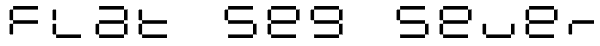 Flat Seg Seven Font