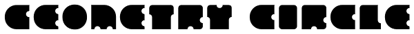 Geometry Circle Font