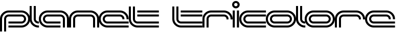 Planet TriColore Font