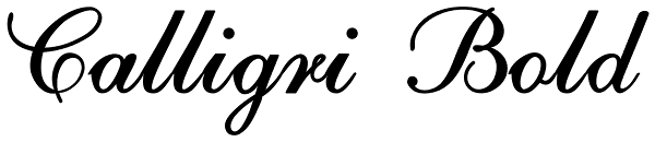 Calligri Bold Font