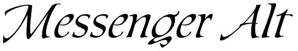 Messenger Alt Font