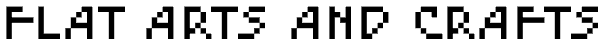 Flat Arts and Crafts Font