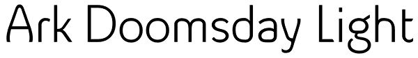 Ark Doomsday Light Font