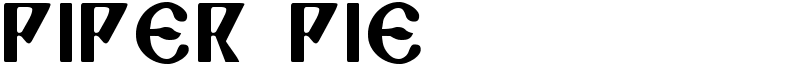 Piper Pie Font
