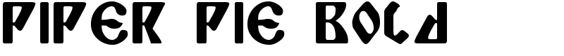 Piper Pie Bold Font