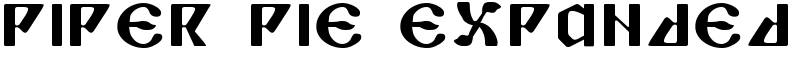 Piper Pie Expanded Font