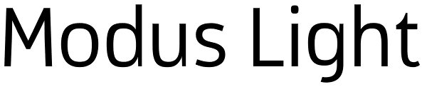 Modus Light Font