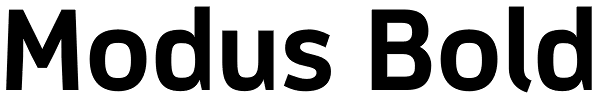Modus Bold Font